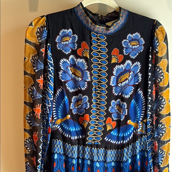 FARM Rio Maxi Dress - Multicolor blue and black M - Picture 4 of 13